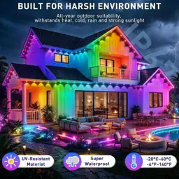 200FT Permanent Outdoor Lights, RGB+IC,… — Photo 2