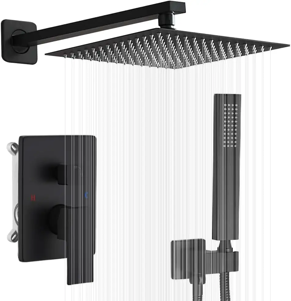 Matte Black Shower System, 12-Inch… — Photo 1