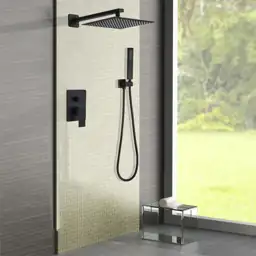 Matte Black Shower System, 12-Inch… — Photo 2