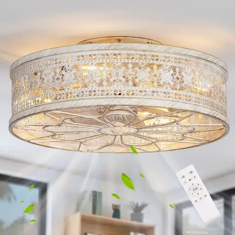 SHLUCE 18" Fandelier Low-Profile Ceiling… — Photo 1