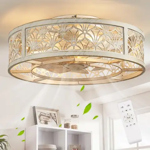 SHLUCE 18" Caged Ceiling Fan… — Photo 1
