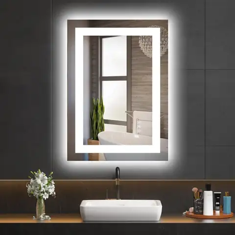 Hivone 20"X28" LED Bathroom Mirror… — Photo 1