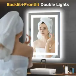 Hivone 20"X28" LED Bathroom Mirror… — Photo 2