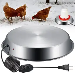 15" Metal Heated Chicken Waterer… — Photo 1