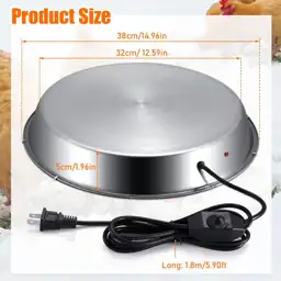 15" Metal Heated Chicken Waterer… — Photo 2