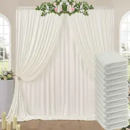 60ft x 10ft Wrinkle-Free Ivory… — Photo 1