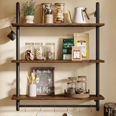 Bestier 3-Tier Industrial Pipe Shelving,… — Photo 1