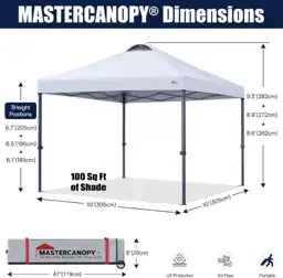 MASTERCANOPY 10x10 Durable Pop Up… — Photo 2