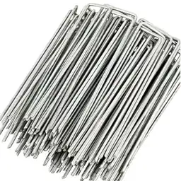 8 in. 11-Gauge Galvanized Landscape Staples for Weed Barrier ...