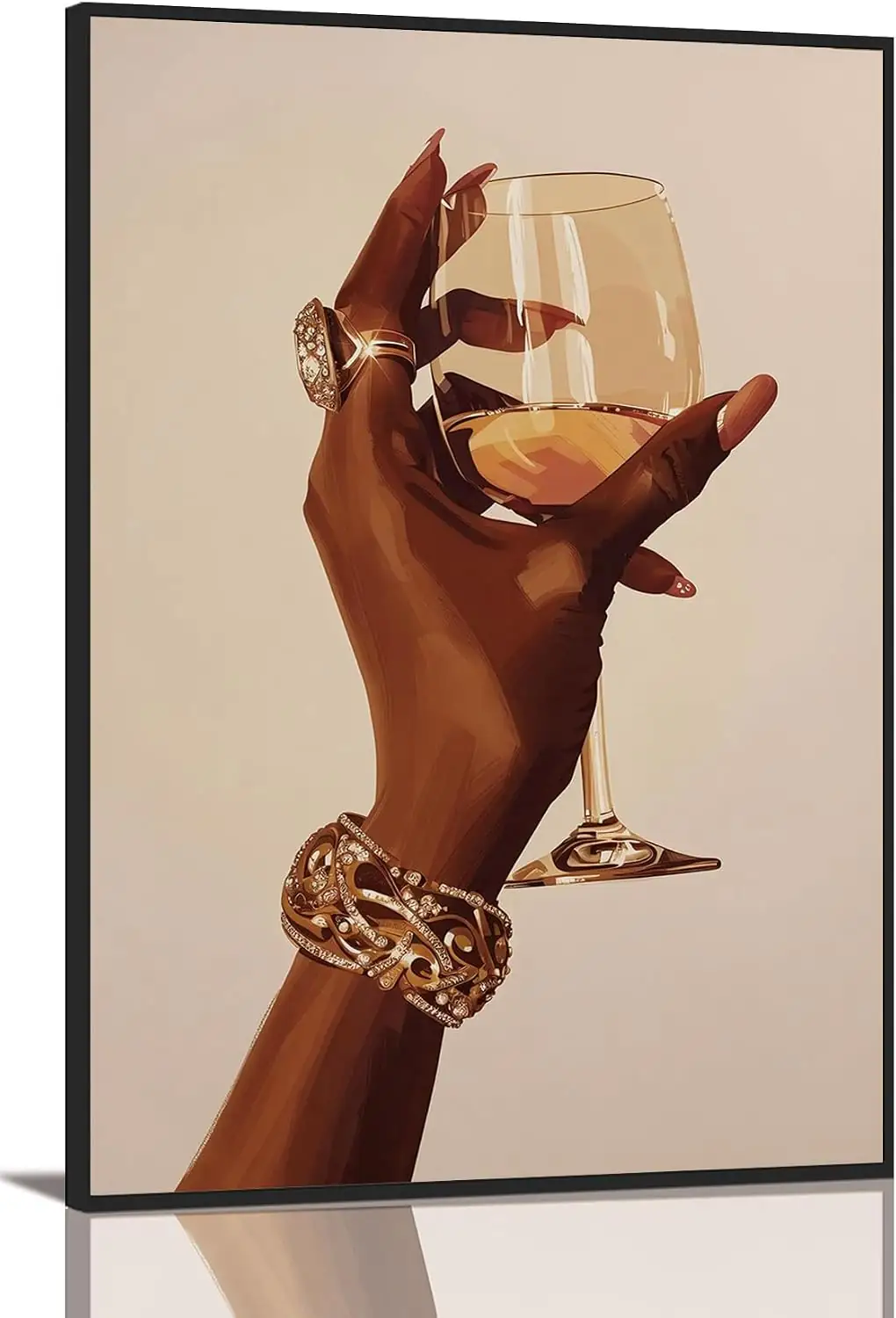 KISSFOX Black Girl Framed Wall… — Photo 1