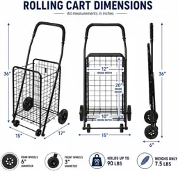 DMI Utility Cart with Wheels,… — Photo 2