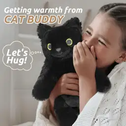 Black Cat Stuffed Animal, Microwavable… — Photo 2