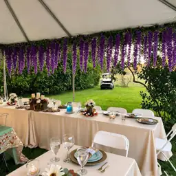 Artificial Wisteria Hanging Flowers -… — Photo 2