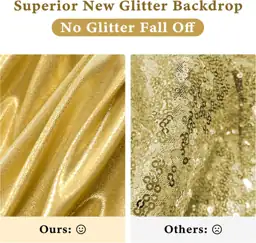 Outpain 10x10ft Gold Sequin Backdrop… — Photo 2