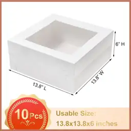 Mefleet 14x14x6 Inch Cake Boxes… — Photo 2