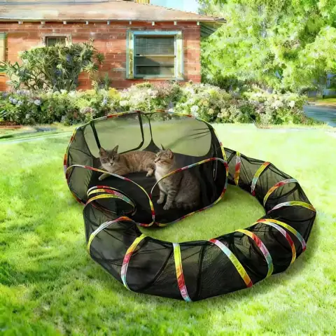 CLKHOWL Outdoor Cat Enclosure, Portable… — Photo 1