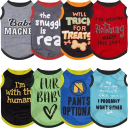 Saintrygo 8 Pcs Dog T-Shirts… — Photo 1