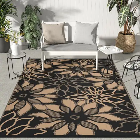 GENIMO Outdoor Rug, Waterproof Plastic… — Photo 1