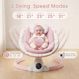 Suihuooo Baby Swing for Infants,… — Photo 2
