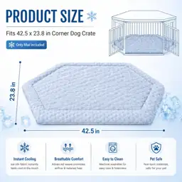 Fanfanwin Corner Dog Crate Mat… — Photo 2