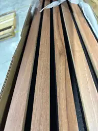 Cherry Wood Slat Acoustic Panels,… — Photo 4