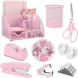 SKYDUE 10 Pcs Pink Desk… — Photo 1