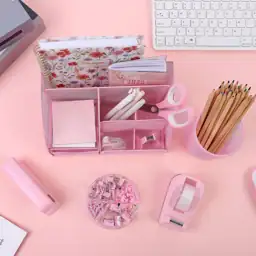 SKYDUE 10 Pcs Pink Desk… — Photo 2