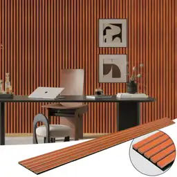 Cherry Wood Slat Acoustic Panels,… — Photo 1