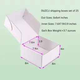 Small Shipping Boxes 8x8x4 Inch… — Photo 2