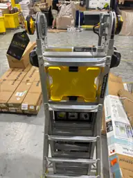 22 ft Aluminum Multi-Position Ladder with Bucket, Tool Hangers, 300 lb ...