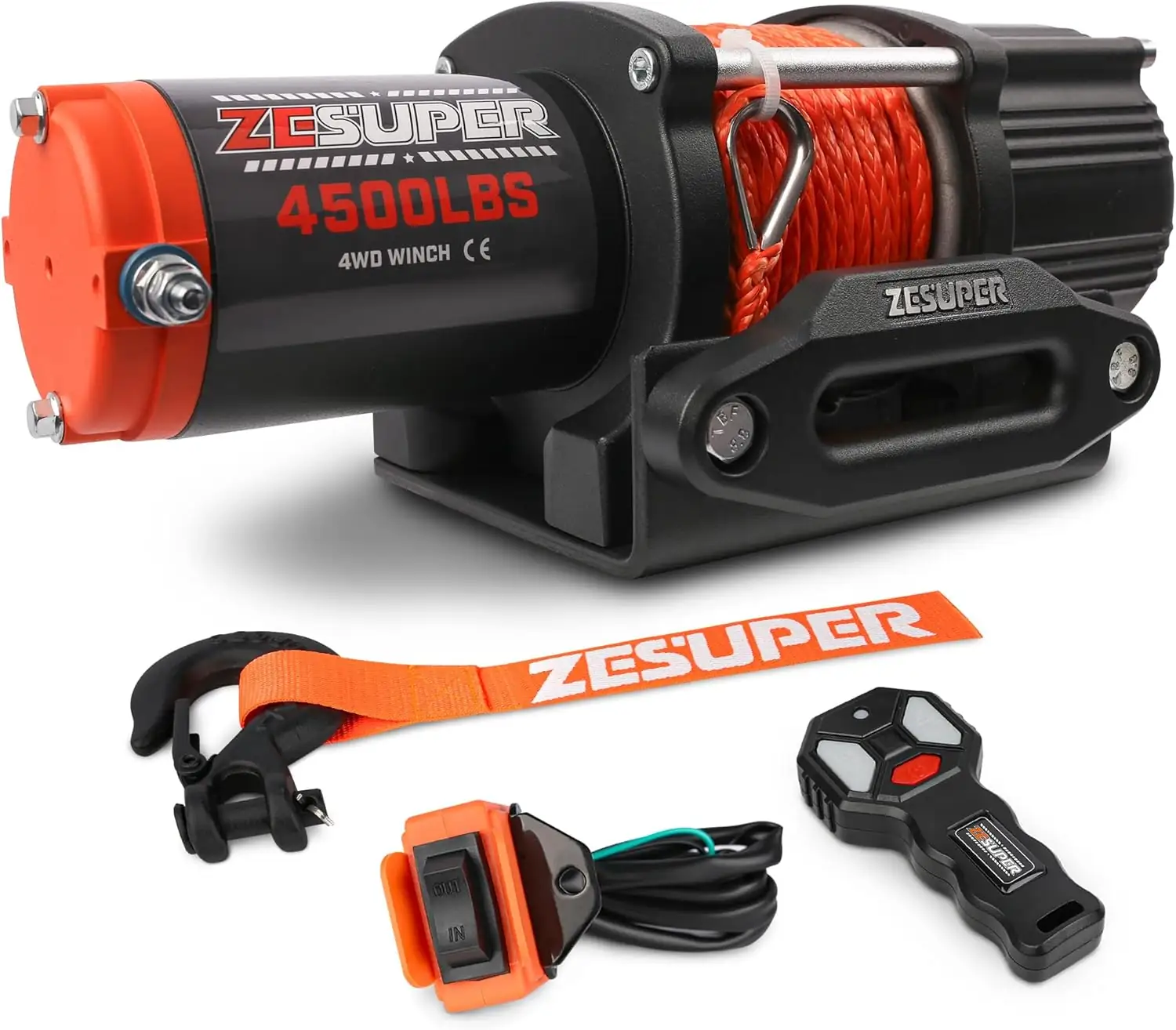 ZESUPER 4500 lb Electric Winch… — Photo 1