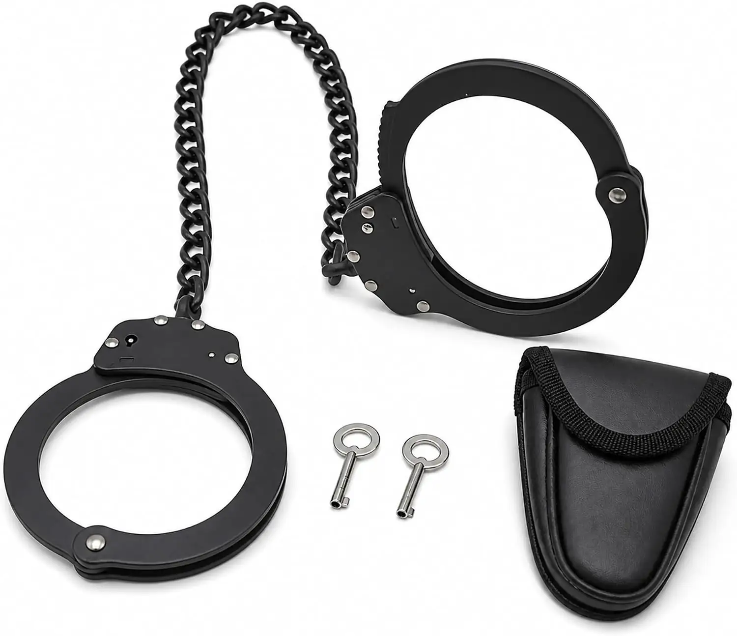 Steel Handcuffs and Leg Cuffs,… — Photo 1