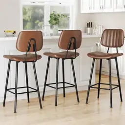 Raynesys 29-Inch Leather Bar Stools… — Photo 1