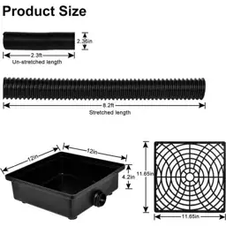 8.2 ft Black Plastic Low-Profile… — Photo 2