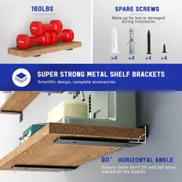 Goovilla Shelf Bracket, Floating Shelf… — Photo 2