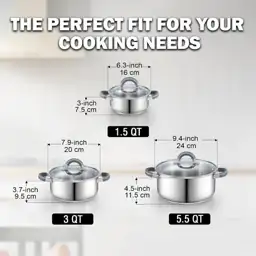 Cook N Home 6-Piece Stainless… — Photo 2