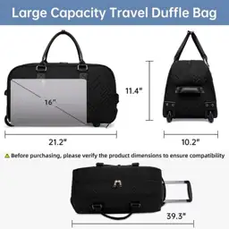 Rolling Travel Duffle with Wheels… — Photo 2