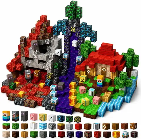 200 pcs Magnetic Blocks -… — Photo 1
