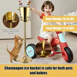 Gold Ice Bucket with Stand,… — Photo 2