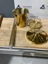 Gold Ice Bucket with Stand,… — Photo 3