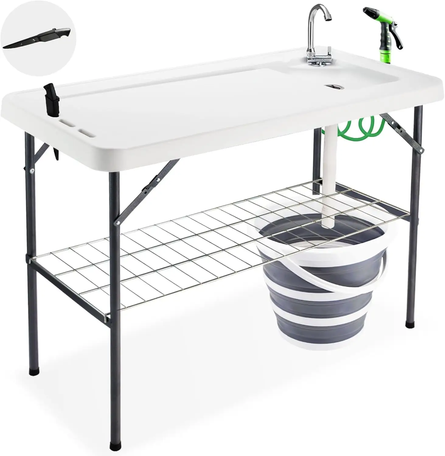 Folding Fish Cleaning Table with… — Photo 1