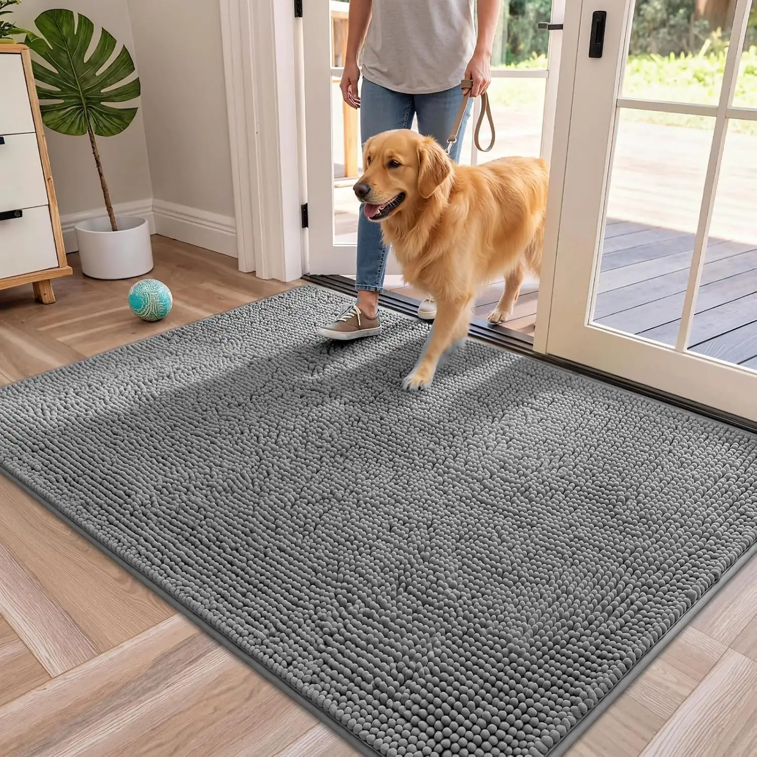 Dog Door Mat, 60x48, Absorbs… — Photo 1