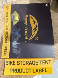 Bike storage tent — Photo 4