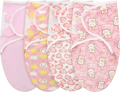 Newwiee 4 Pcs Preemie Swaddle… — Photo 1