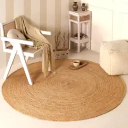 Handwoven 5ft Round Jute Rug… — Photo 2