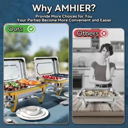 Amhier Chafing Dishes for Buffet,… — Photo 2