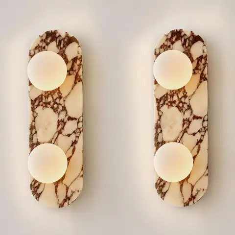 Natural Marble Wall Sconce, 15.7"… — Photo 1