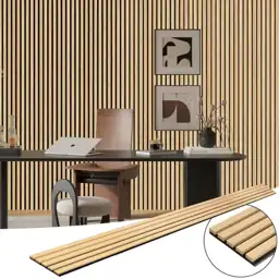 Oak Wood Slat Acoustic Panels,… — Photo 1