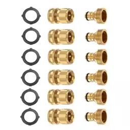 6-Set Garden Hose Quick Connectors,… — Photo 1