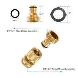 6-Set Garden Hose Quick Connectors,… — Photo 2